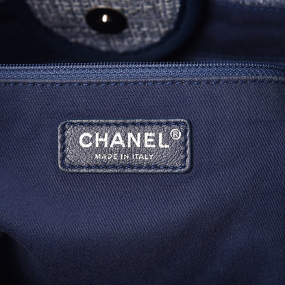 Chanel Canvas Large Deauville Tote Blue 8 of 12