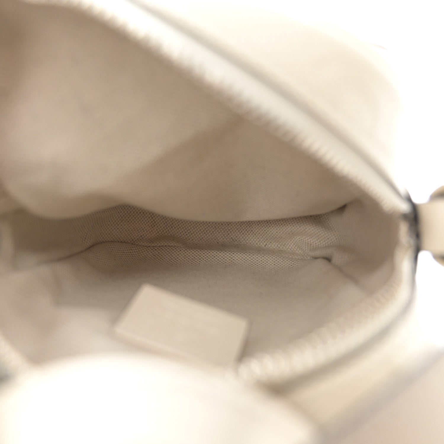 Gucci Calfskin GG Tennis Embossed Mini Double Zip Messenger Bag Mystic White 5 of 11