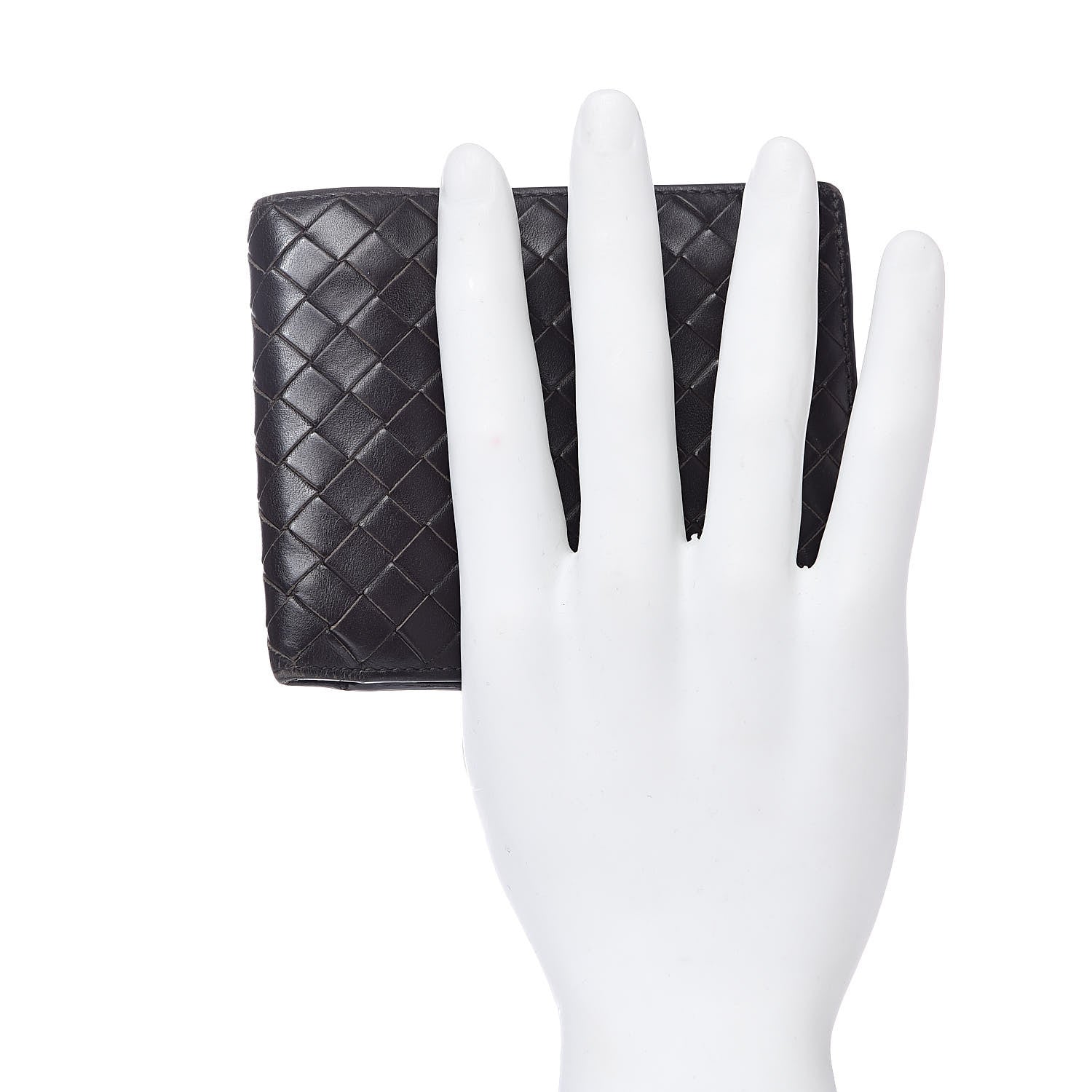 Bottega Veneta Nappa Intrecciato Bi-Fold Wallet Ebano 2 of 10