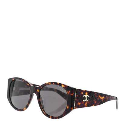 Chanel Acetate Polarized Oval Sunglasses 5411 Brown 1 of 14