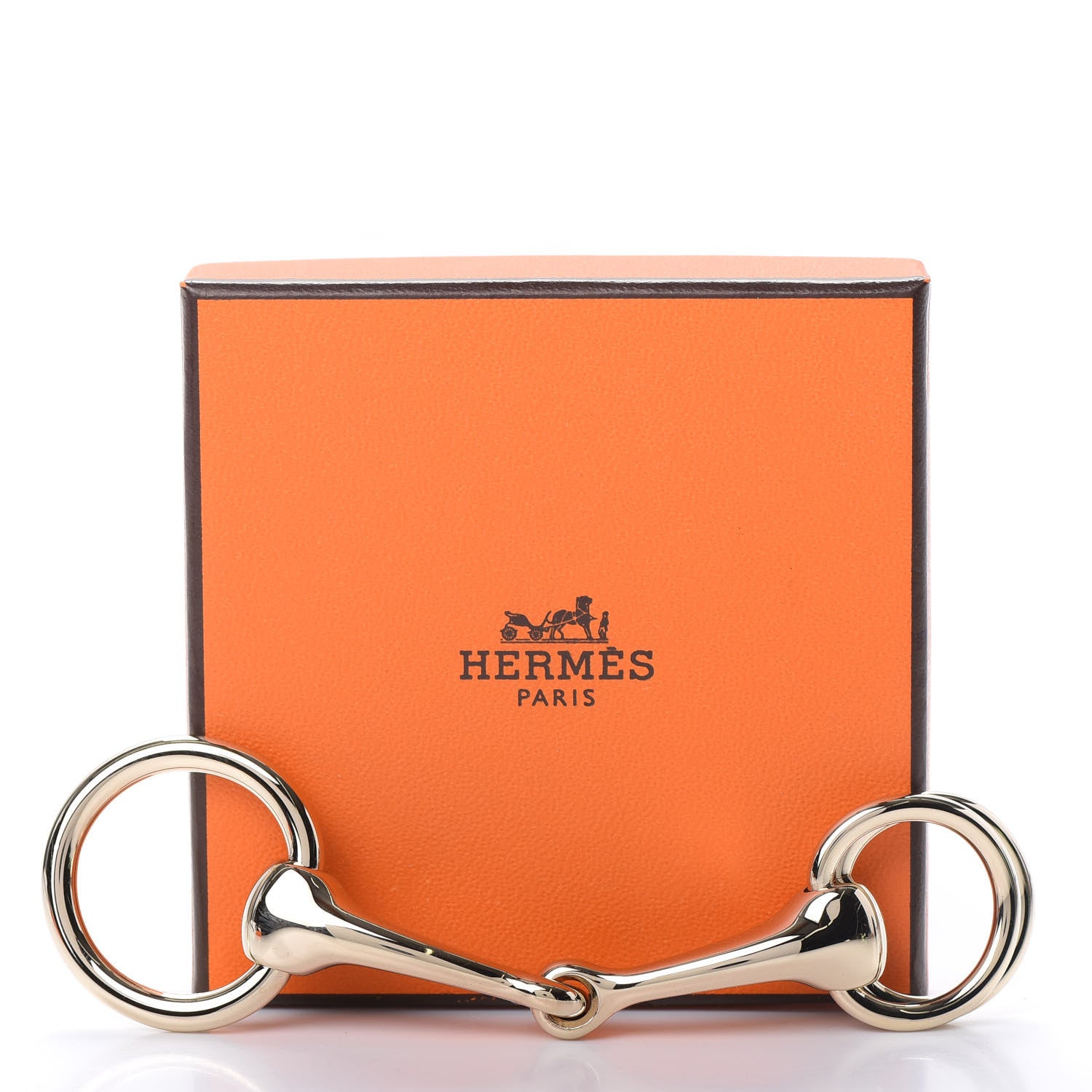 Hermes Permabrass Mors Scarf Ring Gold 6 of 6