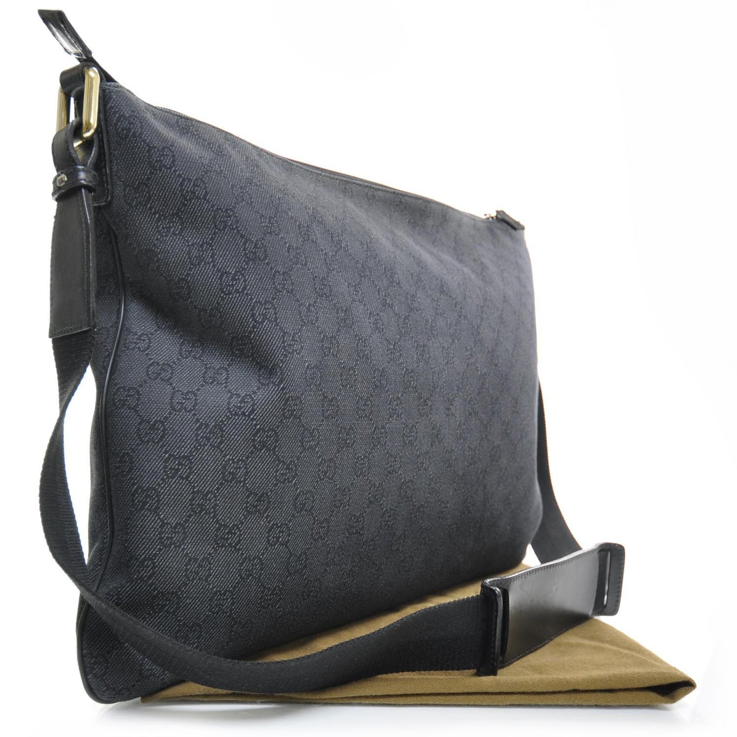 Monogram Large Messenger Bag Black