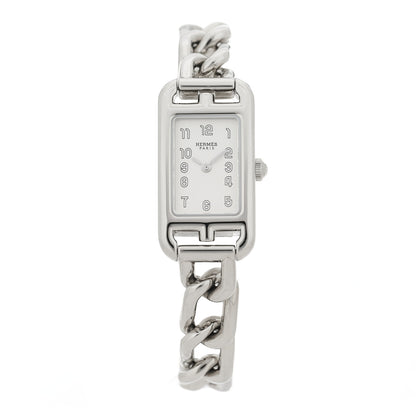 Hermes Stainless Steel 17mm Nantucket Quartz Watch 1 of 4