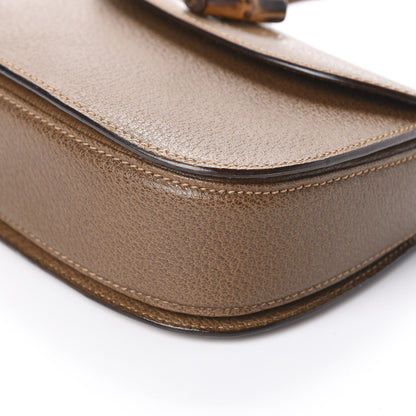 Gucci Natural Grain Calfskin Small Classic Bamboo Top Handle Bag Blush Brown 10 of 10