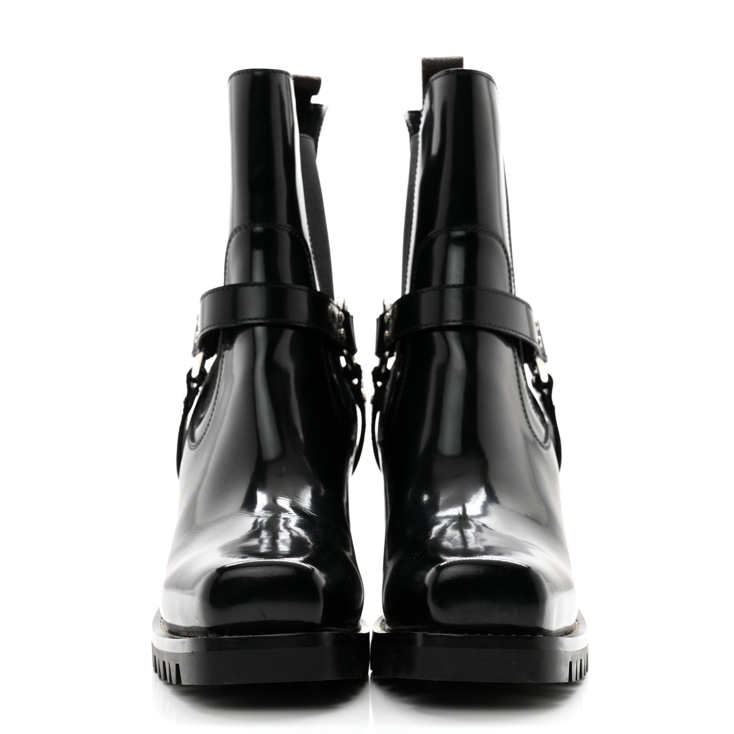 Patent Limitless Ankle Boots 39 Black