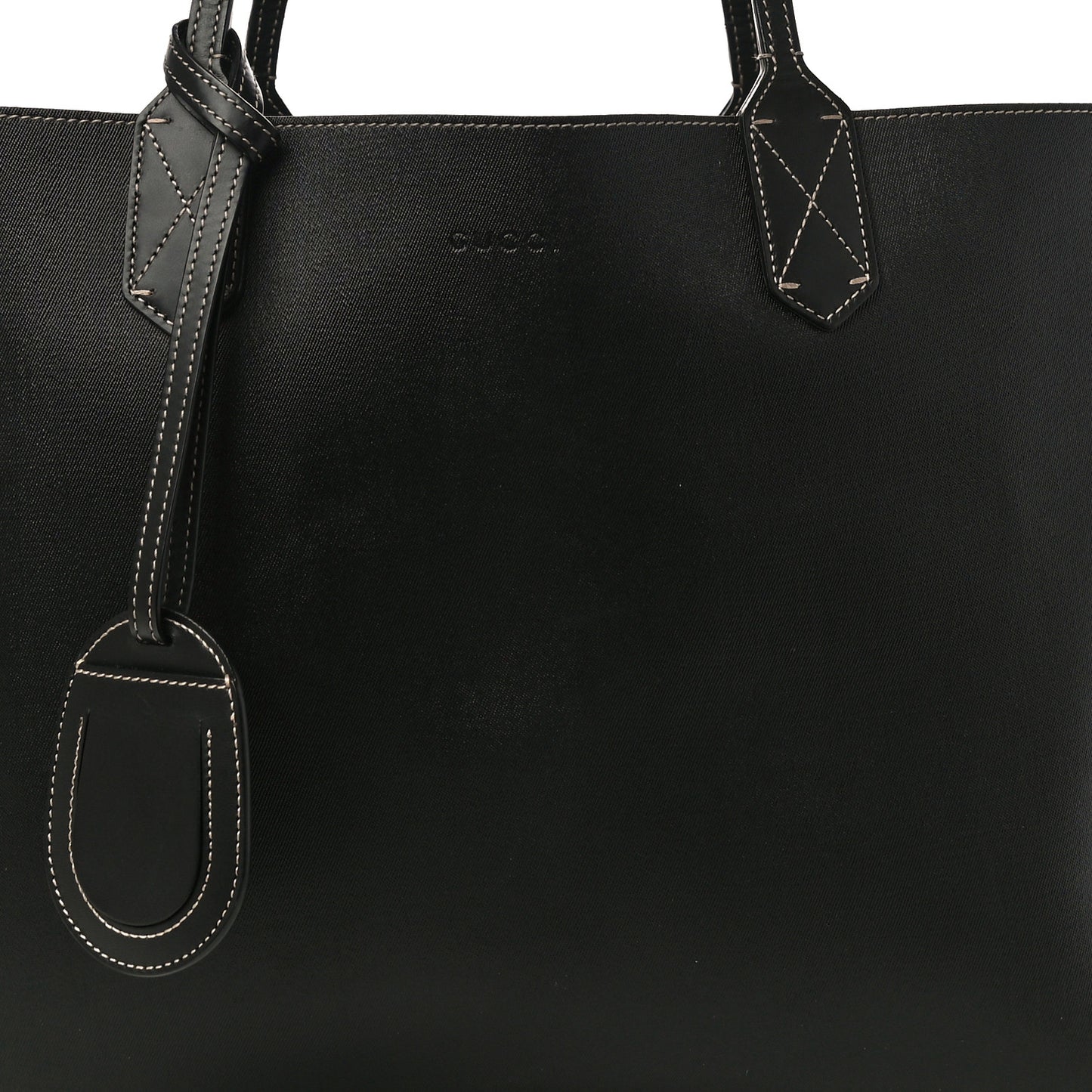 Calfskin GG Supreme Monogram Medium Reversible Tote Black