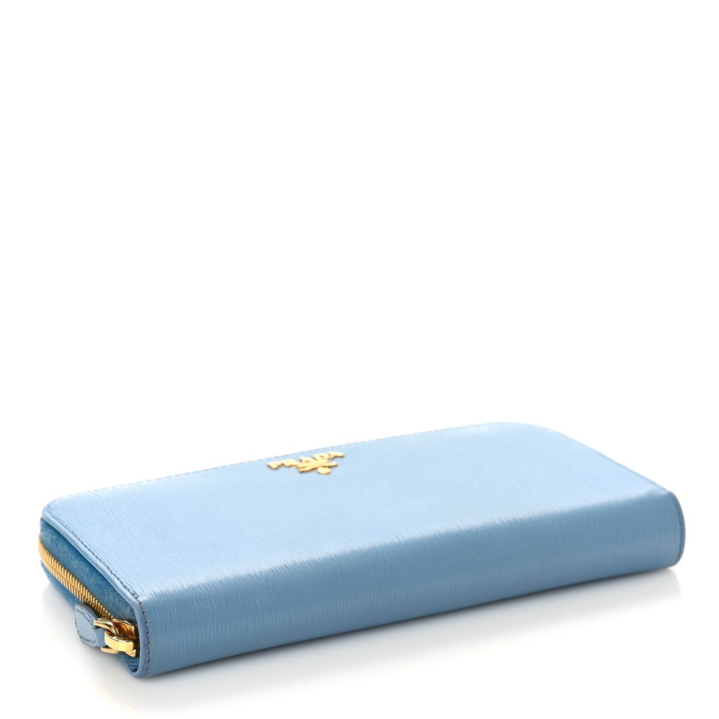 Vitello Move Bi-Color Zip Around Wallet Astrale Bluette