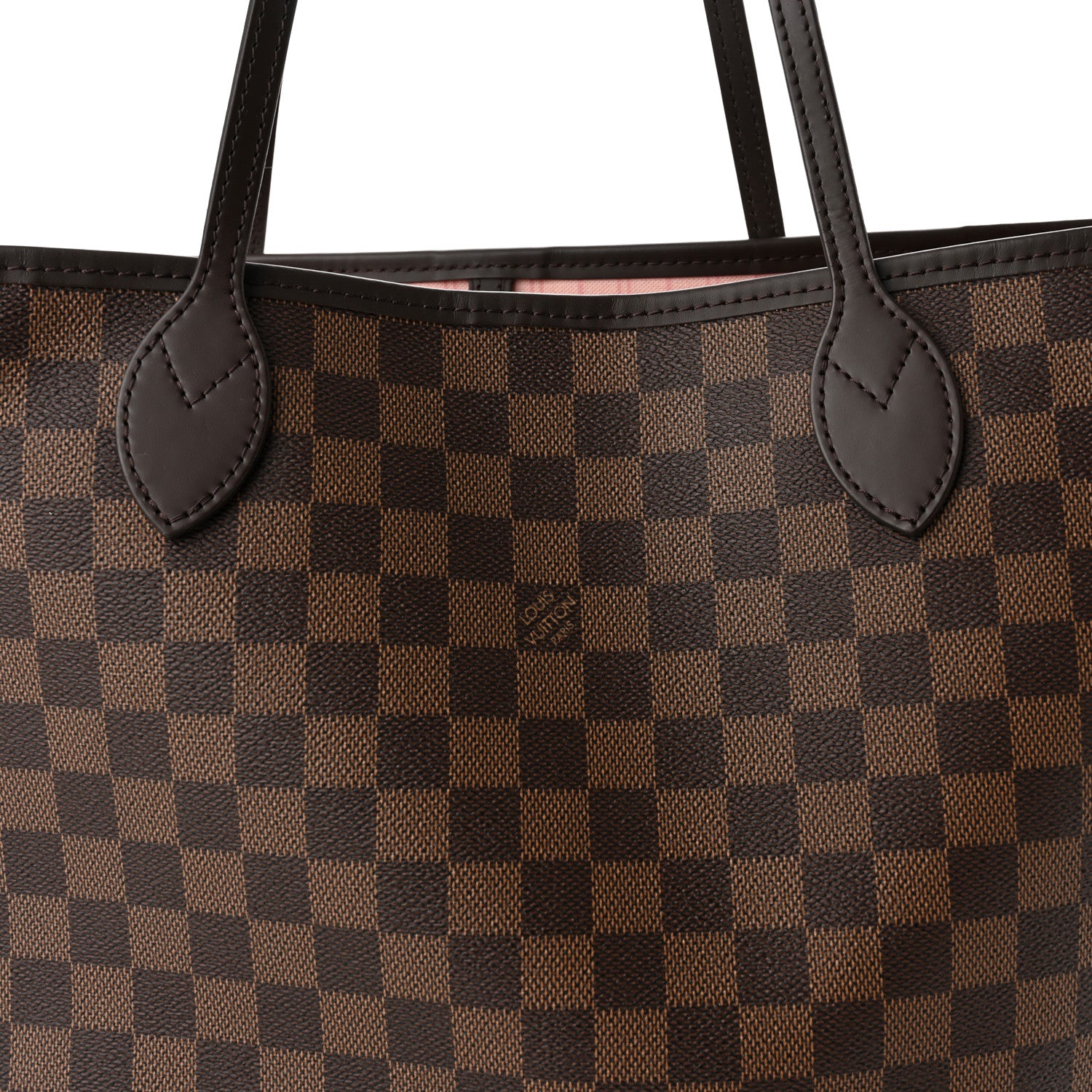Louis Vuitton Damier Ebene Neo Neverfull MM Rose Ballerine 8 of 10