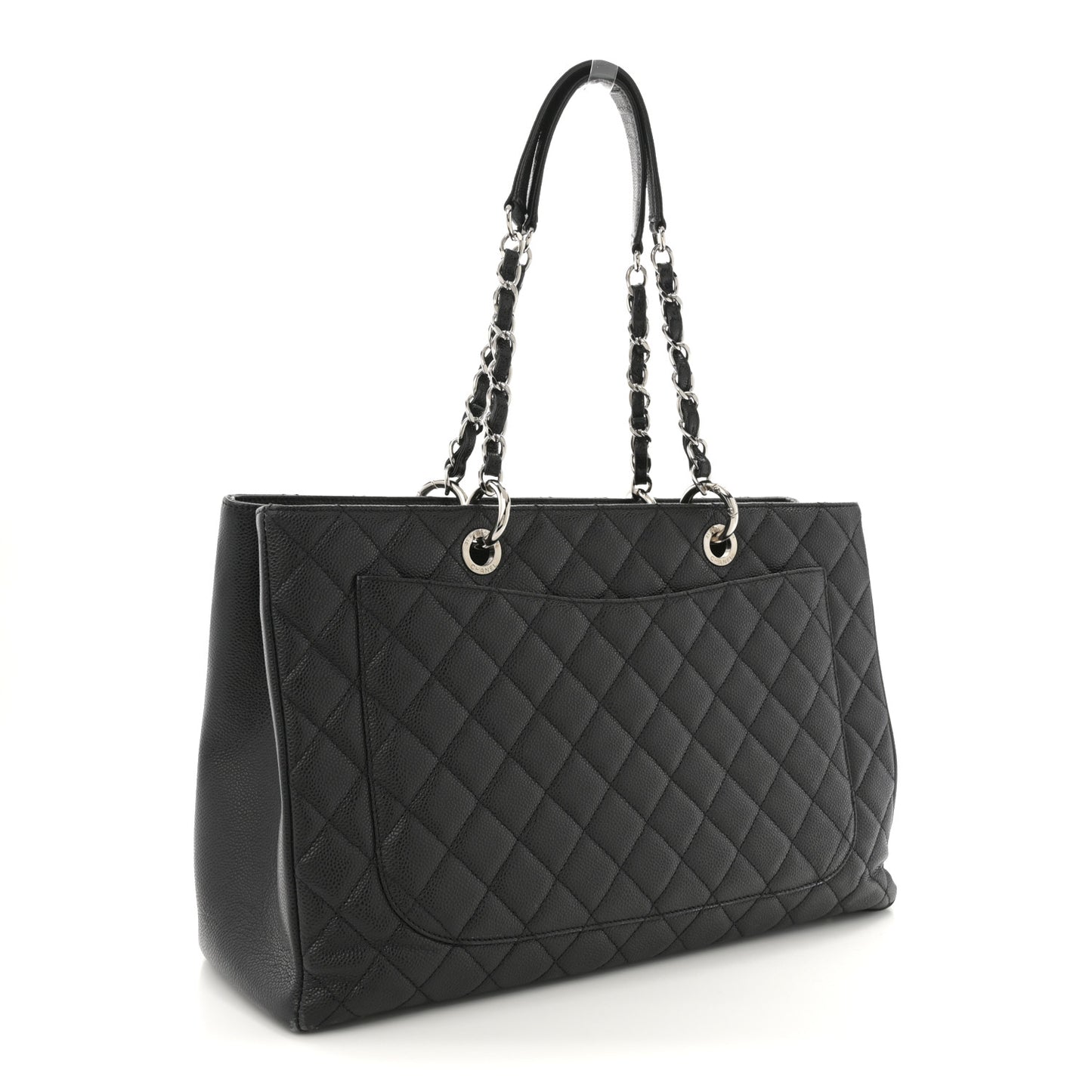Caviar Quilted XL Grand Shopping Tote GST Black