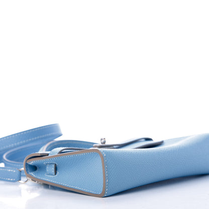 Hermes Epsom Tiny Kelly Sellier Celeste 5 of 10