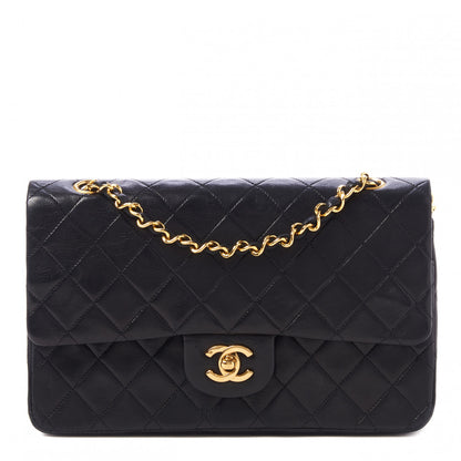 Chanel Lambskin Quilted Medium Double Flap Black 1 of 11