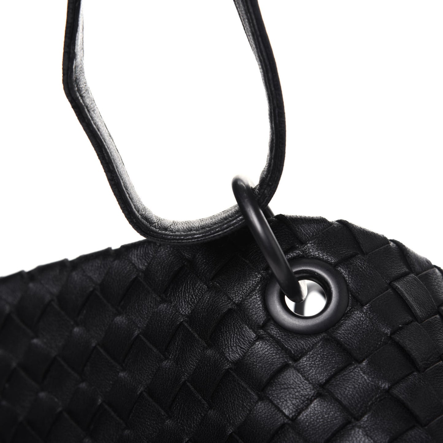 Nappa Intrecciato Large Capri Tote Black