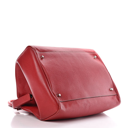 Prada Goatskin Cerniera Doctor Bag Rubino 4 of 14
