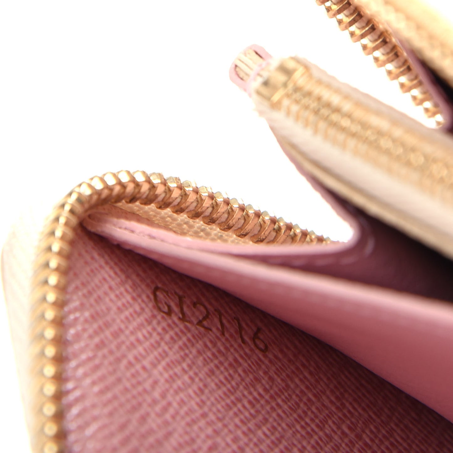 Damier Azur Clemence Wallet Rose Ballerine