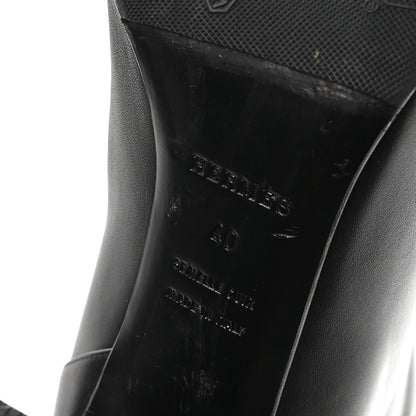 Hermes Heritage Calfskin Story Boots 40 Black 7 of 9