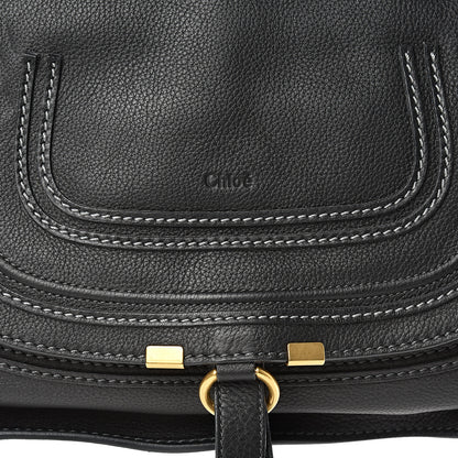 Chloe Calfskin Marcie Small Bi-Color Satchel Black 7 of 9