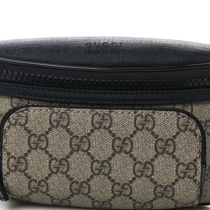 Gucci GG Supreme Monogram Belt Bag Black 8 of 12