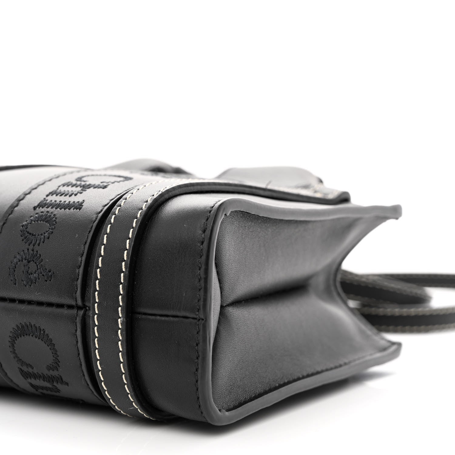 Chloe Calfskin Mini Woody Tote Black 10 of 10