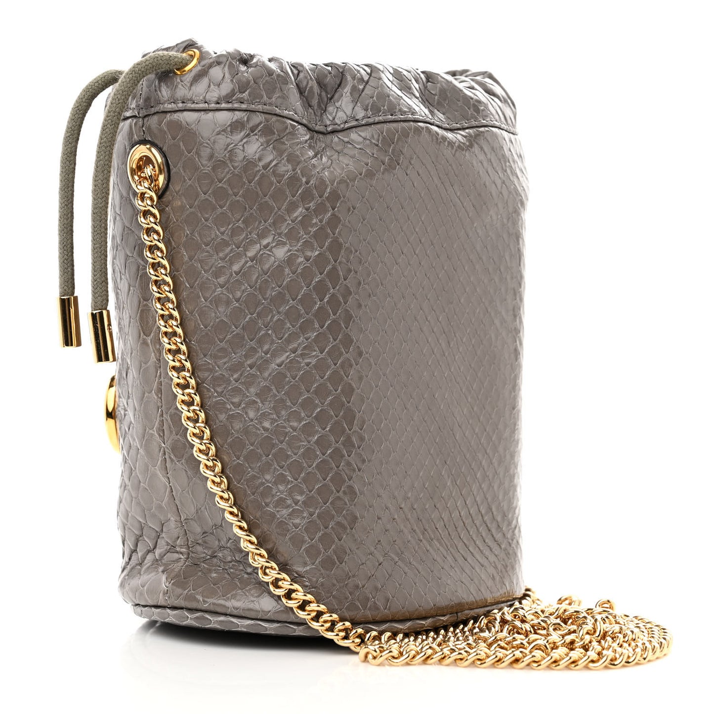 Snakeskin Mini Zumi Bucket Bag