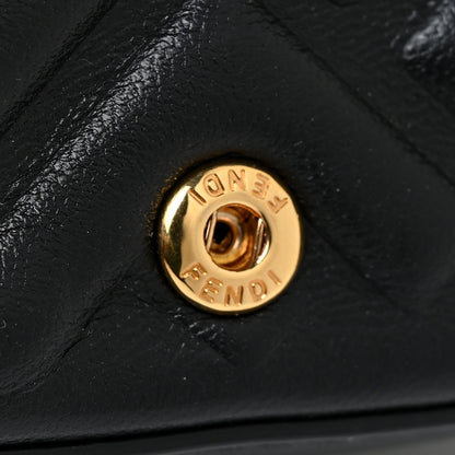 Fendi Nappa Matisse FF Embossed Nano Baguette Charm Black 11 of 12