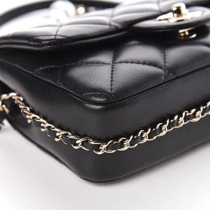 Chanel Lambskin Quilted Mini My Precious Flap Black 9 of 11
