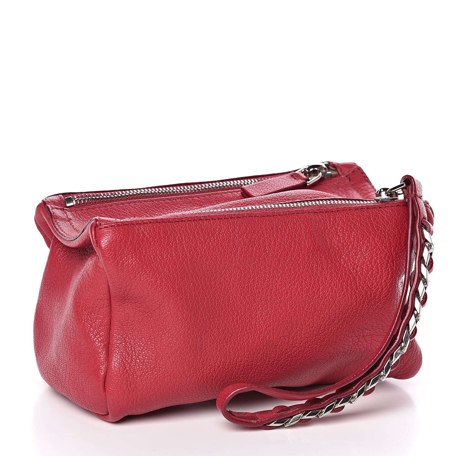 Givenchy Sugar Goatskin Pandora Wristlet Raspberry 3 of 10