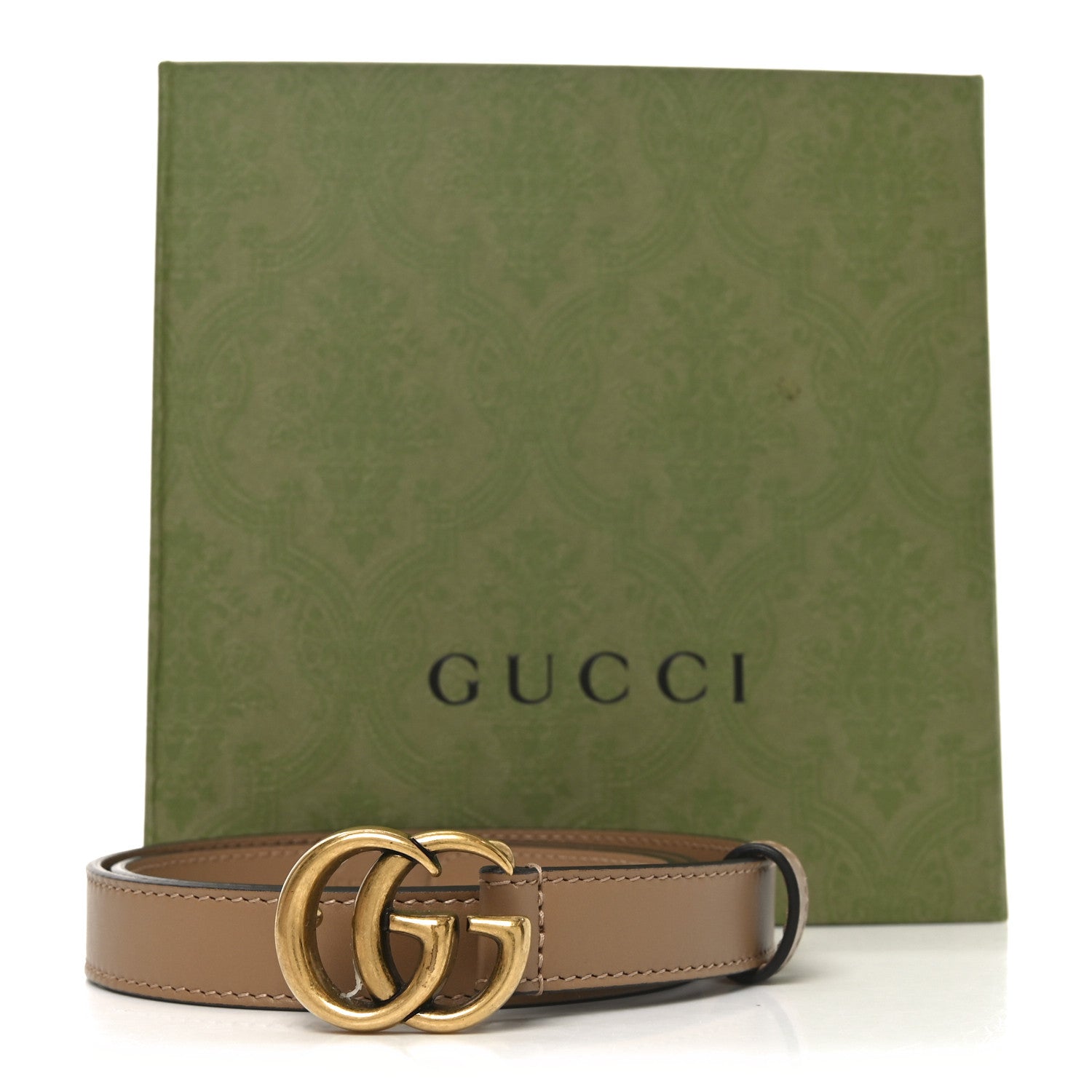 Gucci Calfskin Double G 20mm Belt 75 30 Porcelain Rose 5 of 5