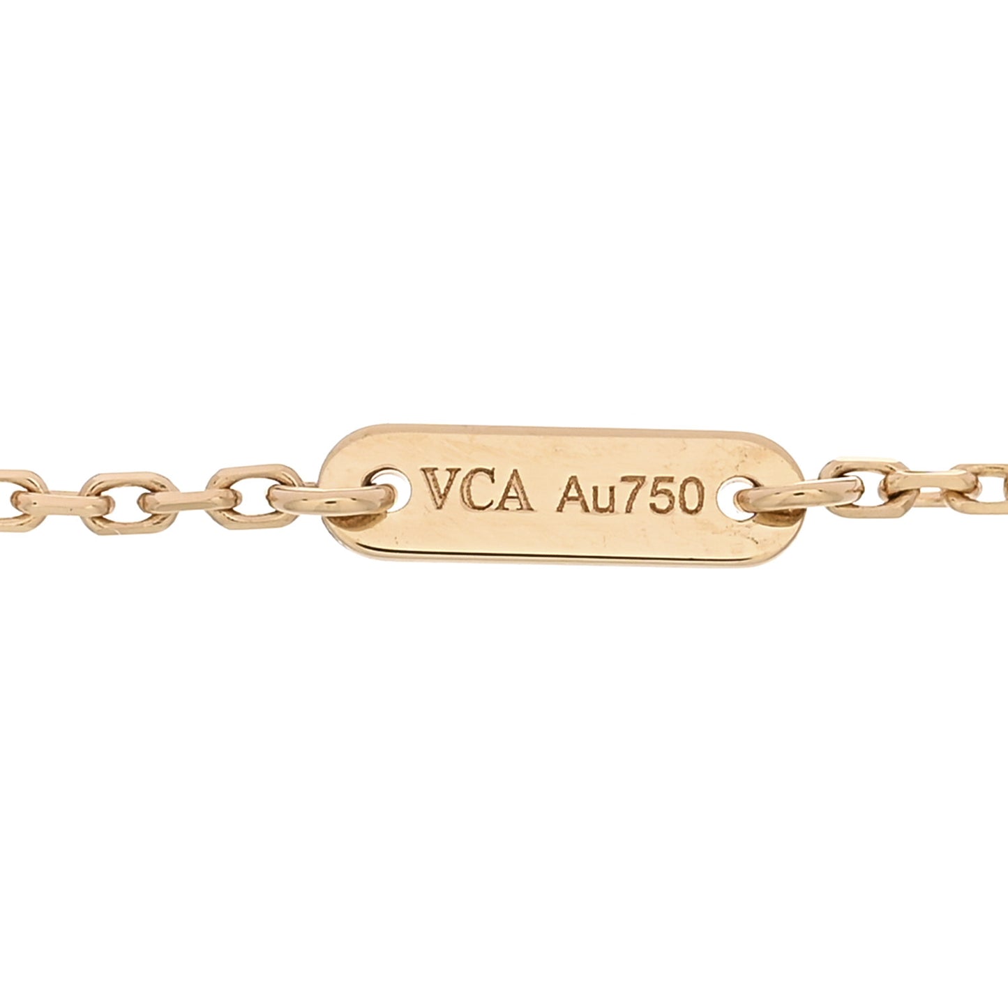 18K Yellow Gold Mother of Pearl Sweet Alhambra Butterfly Bracelet