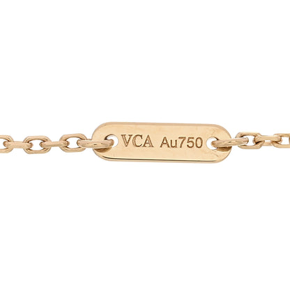 Van Cleef & Arpels 18K Yellow Gold Mother of Pearl Sweet Alhambra Butterfly Bracelet 4 of 5