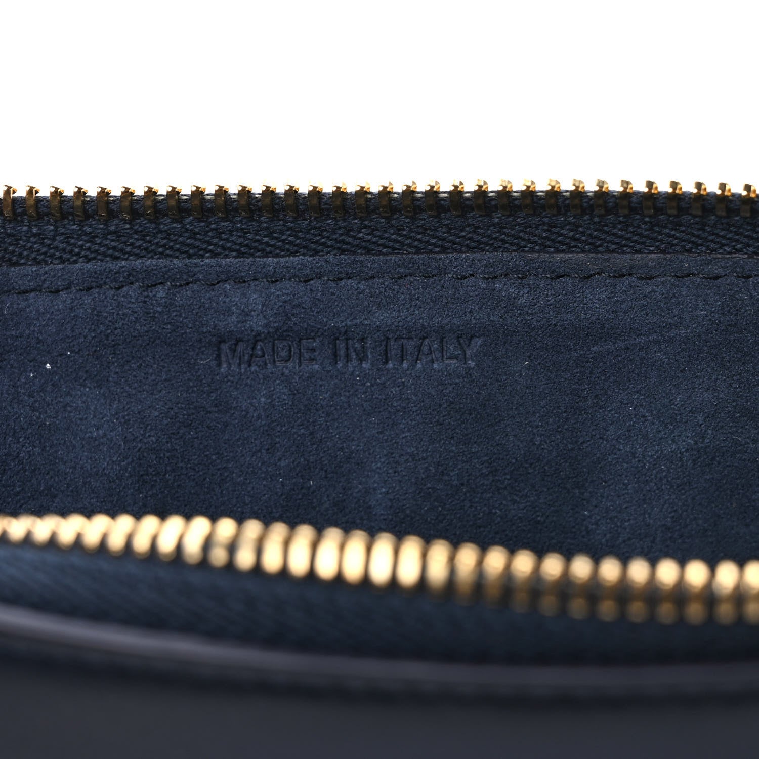 Christian Dior Calfskin Vibe Zip Pouch Blue White 8 of 10