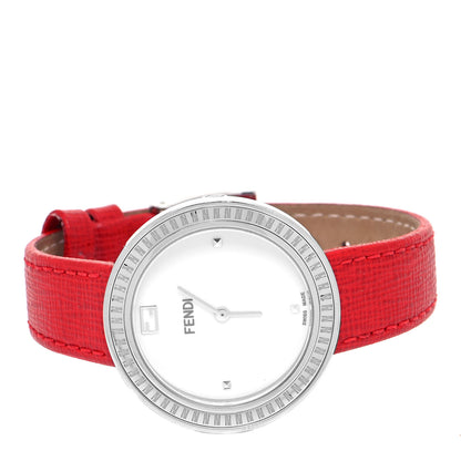 Fendi Stainless Steel Calfskin 36mm My Way Quartz Watch Red 2 of 5