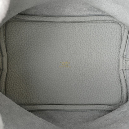 Hermes Taurillon Clemence Picotin Lock 18 PM Bleu Pale 5 of 9