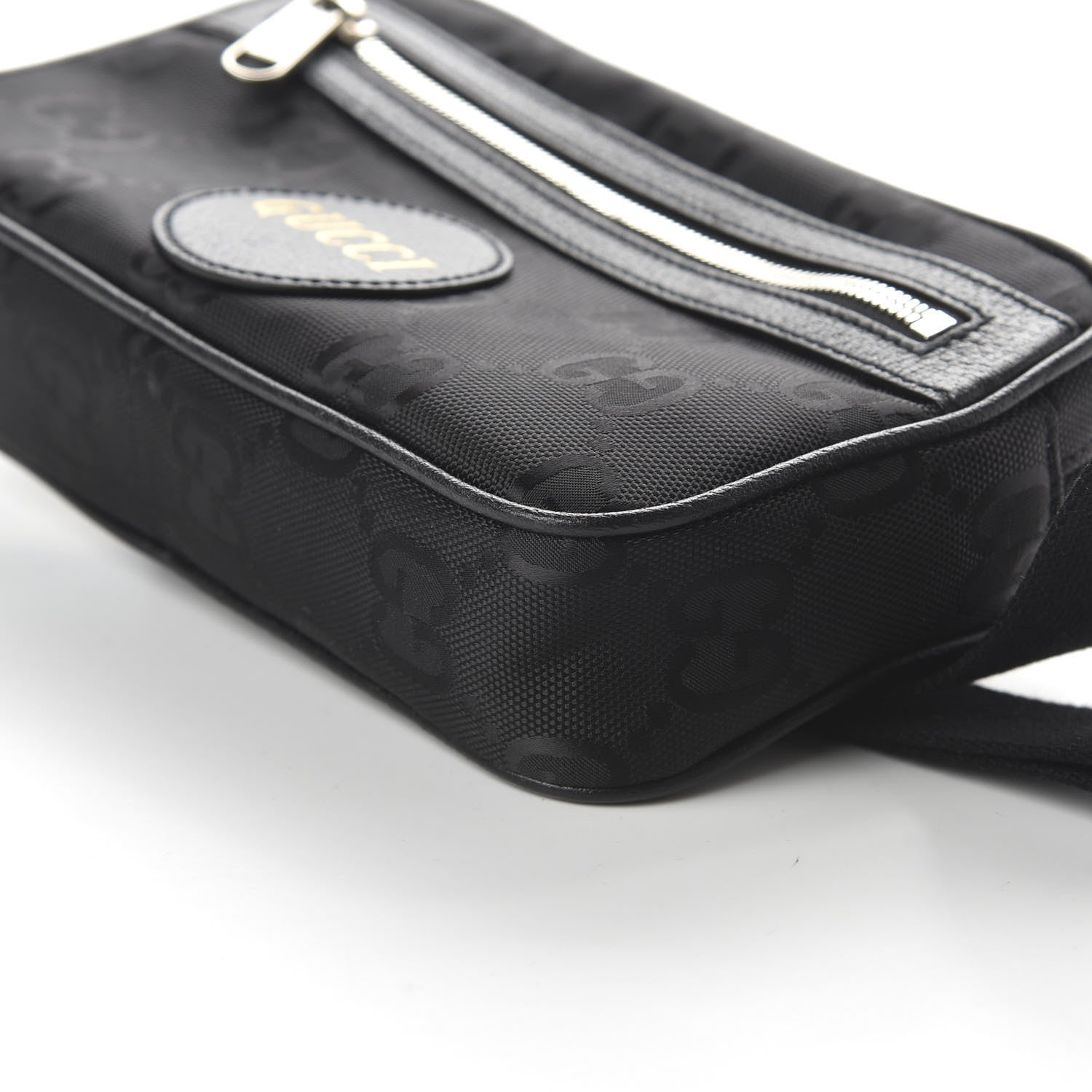 Gucci Econyl Nylon Monogram Off The Grid Belt Bag Black 7 of 12