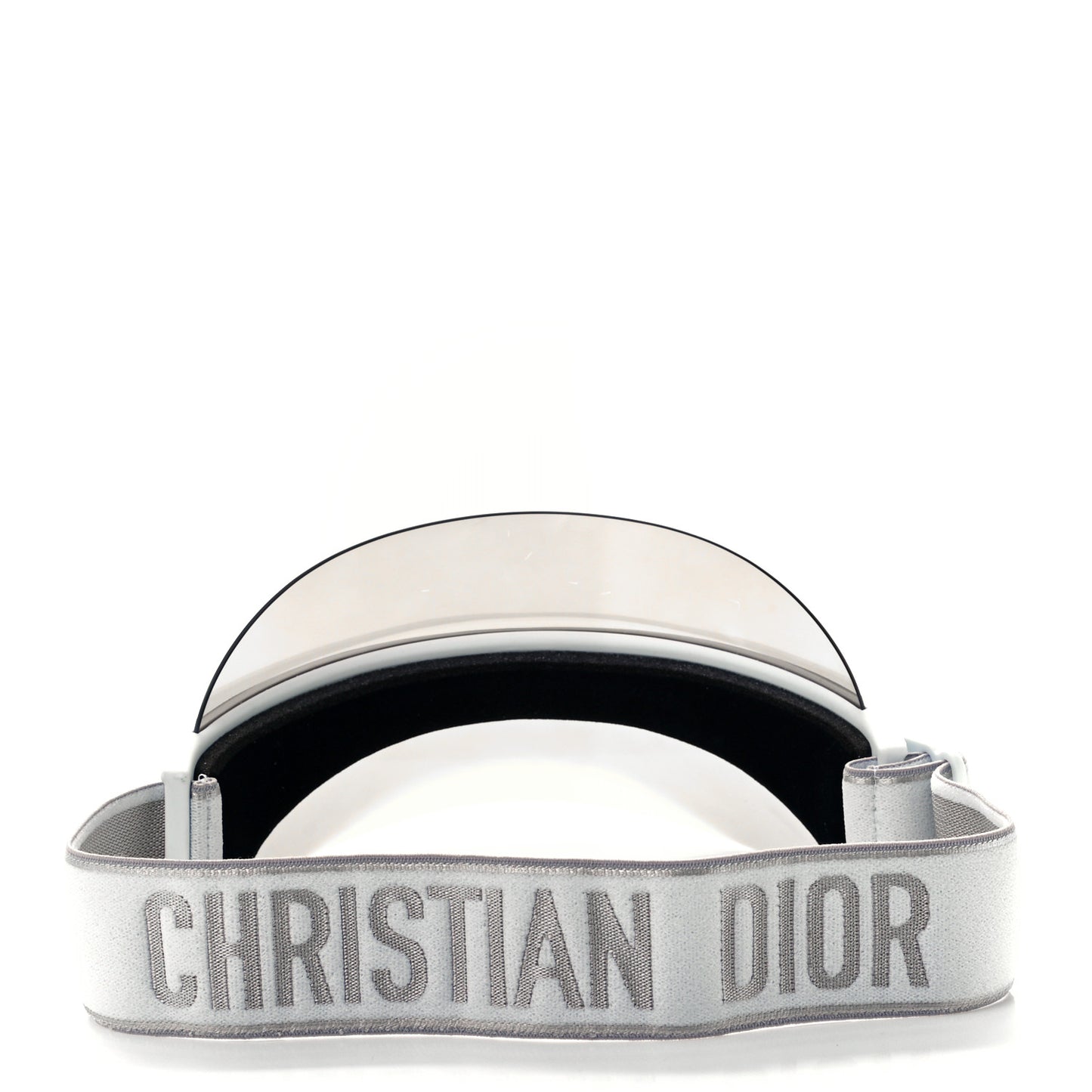 Mirrored DiorClub1 Sun Visor Silver