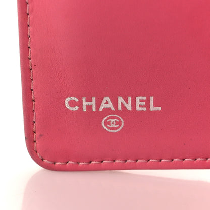 Chanel Caviar Diamond Stitched Yen Wallet Pink 6 of 8