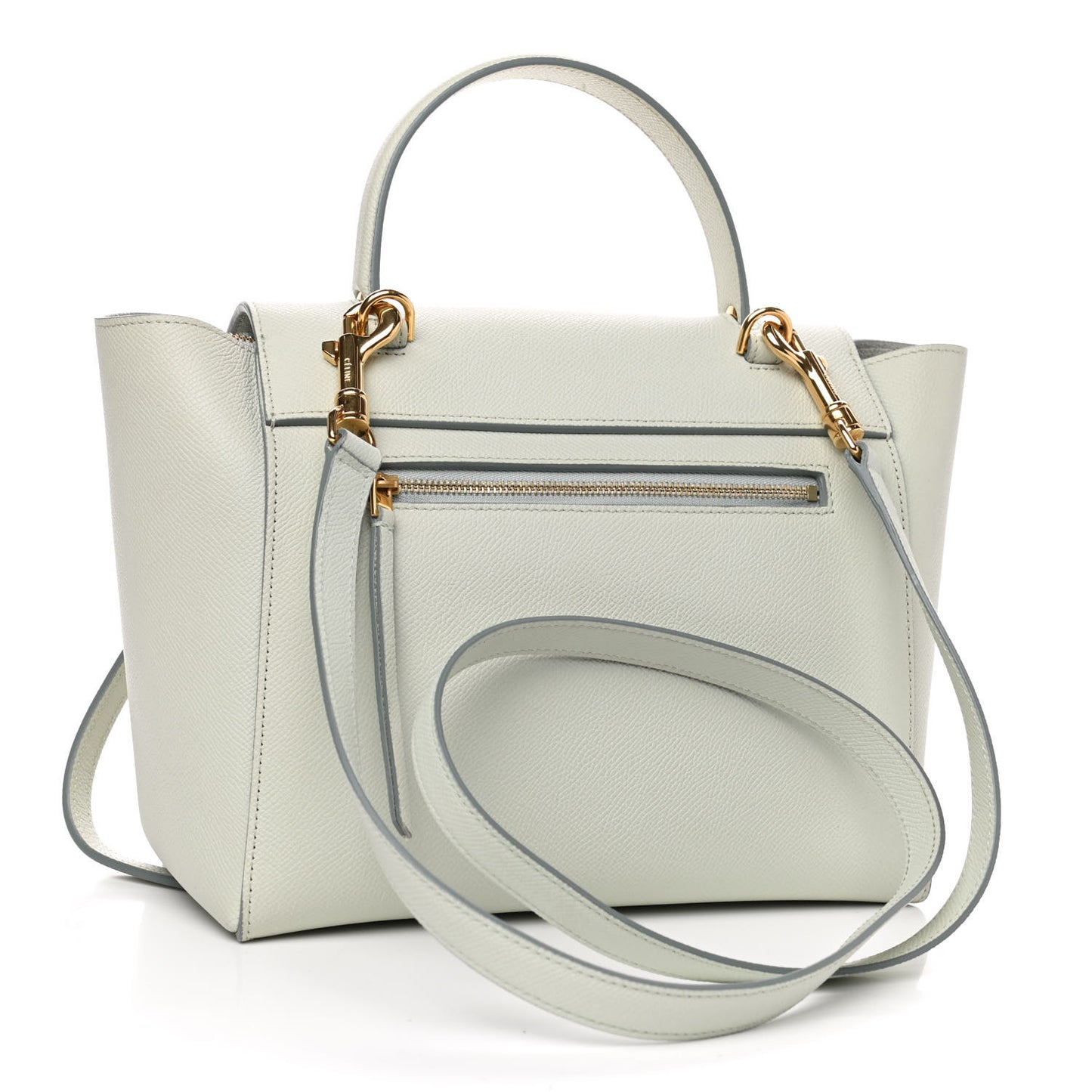 Grained Calfskin Micro Belt Bag Baby Blue