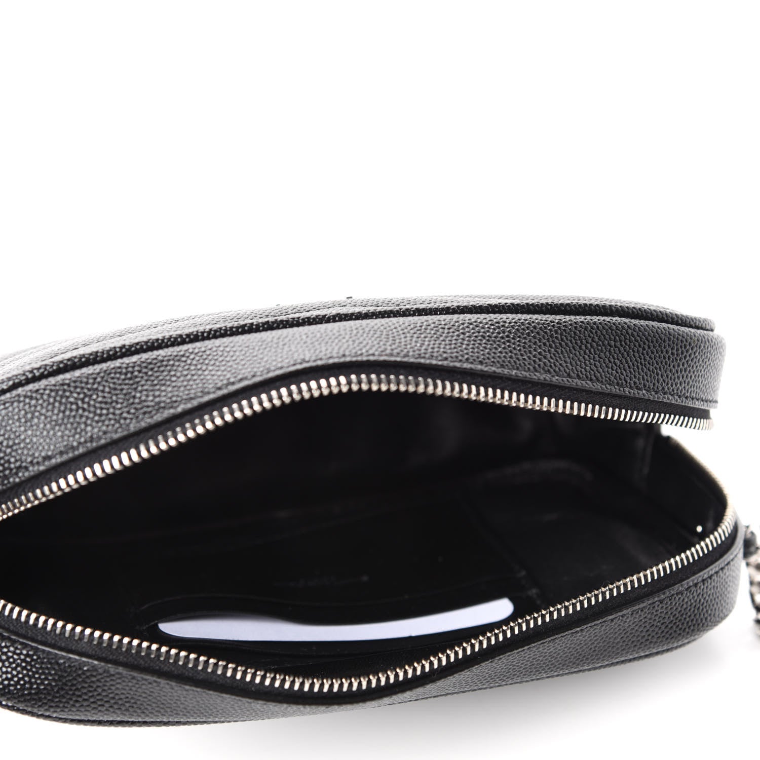 Saint Laurent Grain De Poudre Matelasse Monogram Mini Lou Camera Bag Black 5 of 11