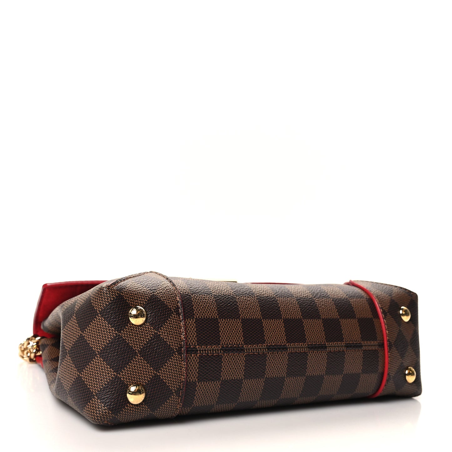 Damier Ebene Caissa Clutch Cherry