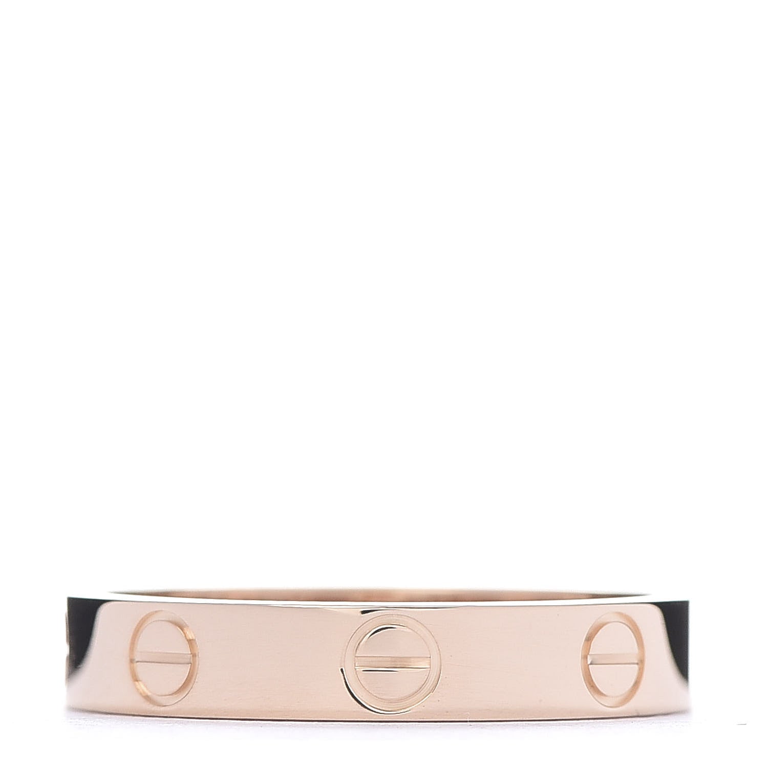 Cartier 18K Pink Gold 3.5mm LOVE Wedding Band Ring 54 6.75 1 of 5