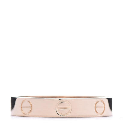 Cartier 18K Pink Gold 3.5mm LOVE Wedding Band Ring 54 6.75 1 of 5