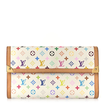 Louis Vuitton Monogram Multicolor Porte Tresor International Wallet White 1 of 10