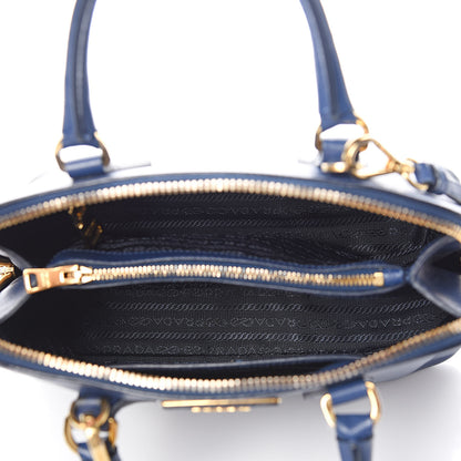 Prada Saffiano Lux Small Promenade Tote Azzurro 5 of 13