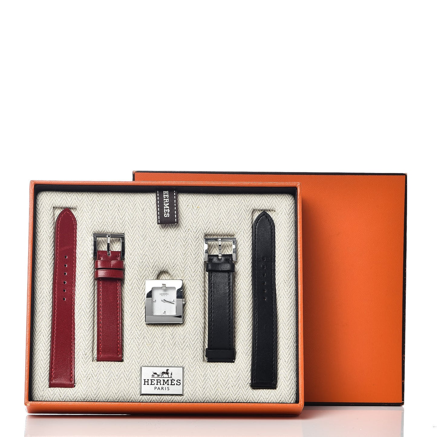Stainless Steel Barenia 22mm Belt Quartz Watch Noir