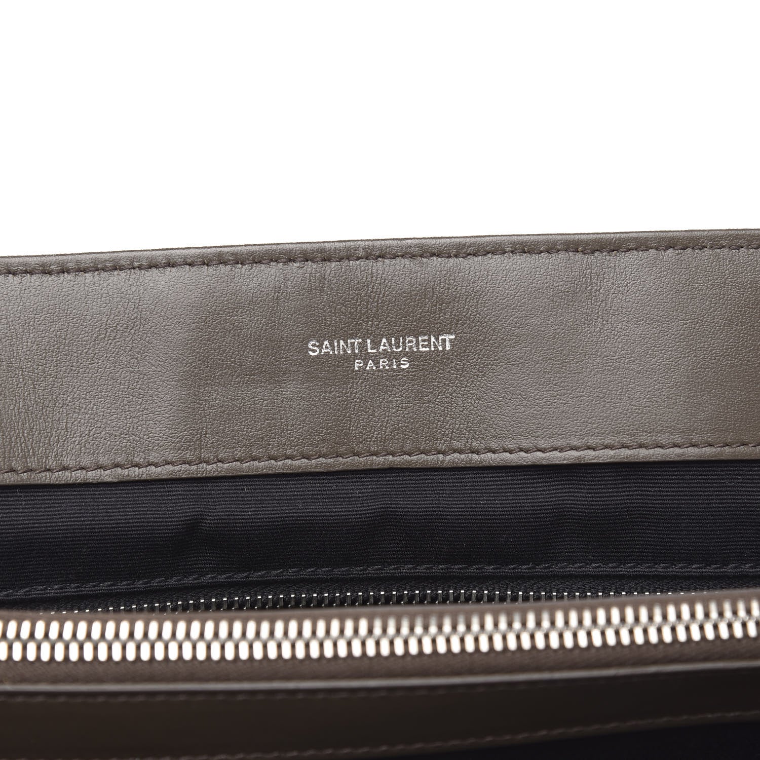 Saint Laurent Calfskin Y Quilted Monogram Large Loulou Chain Satchel Kaki Fonce 6 of 14