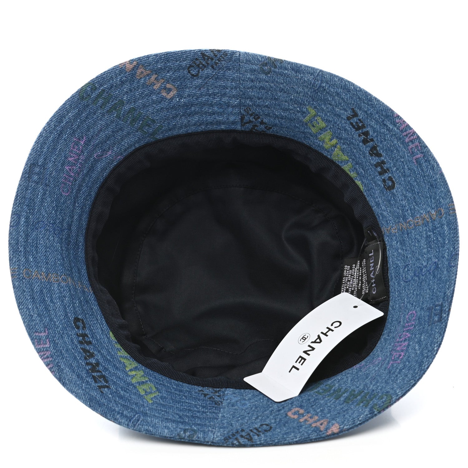 Chanel Denim Mood Cloche Bucket Hat L Blue 7 of 9