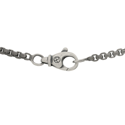 David Yurman Titanium Sterling Silver 2.7mm Medium Box Chain Necklace 22" 3 of 3