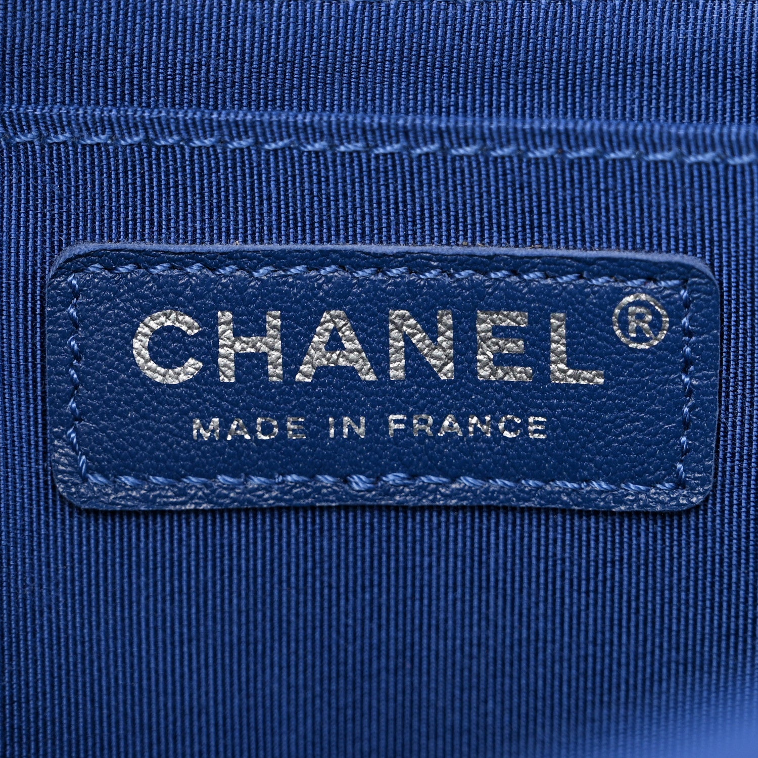 Chanel Caviar Chevron Quilted Single Flap Blue 6 of 10