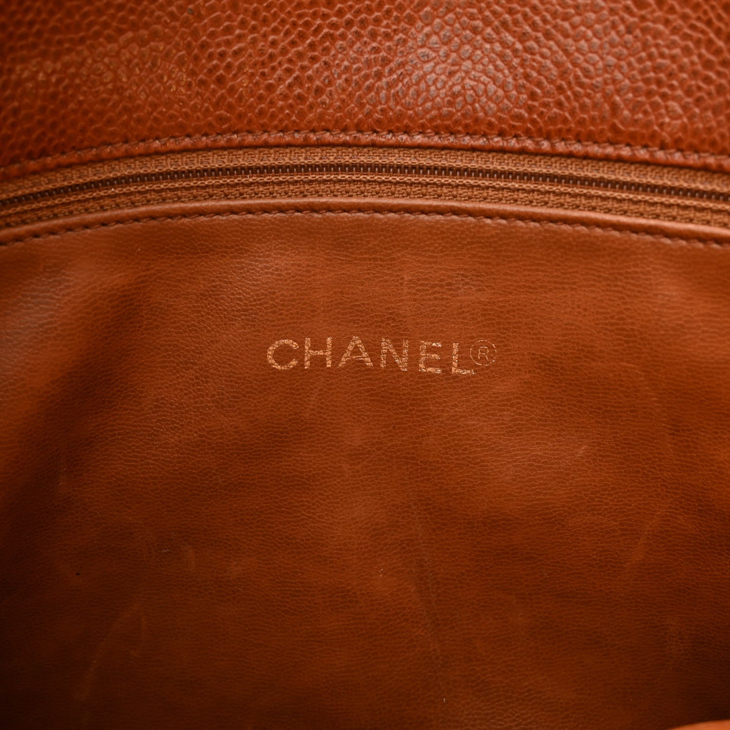 Chanel Caviar Flap Shoulder Bag Brown 7 of 15
