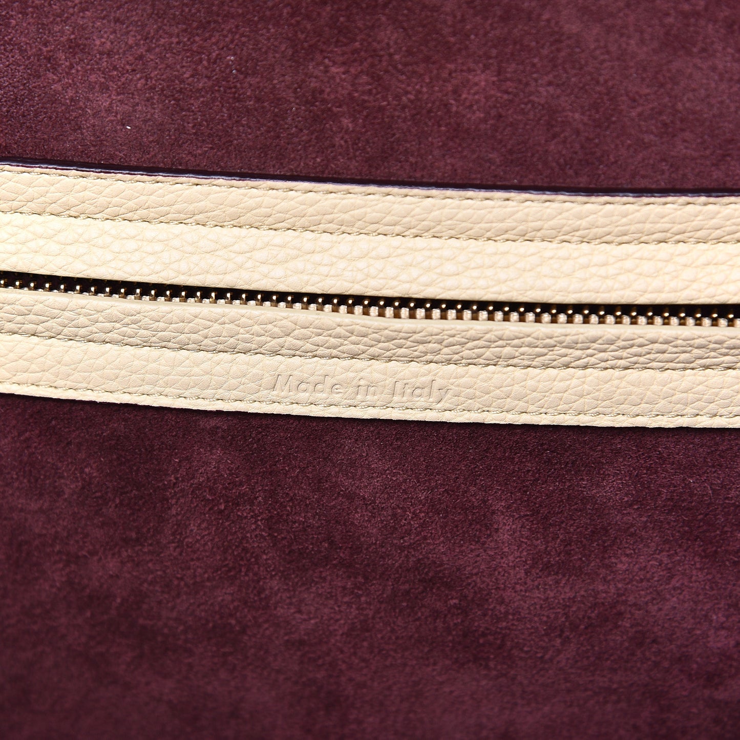 Drummed Calfskin Medium Phantom Luggage Cream