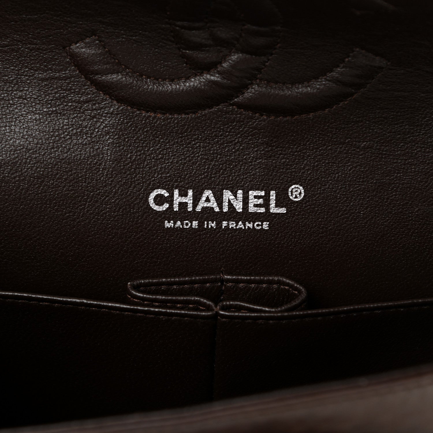 Chanel Lambskin Quilted Medium Double Flap Dark Brown 6 of 11